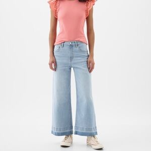 NWOT GAP FACTORY HIGH RISE WIDE LEG CROP JEANS